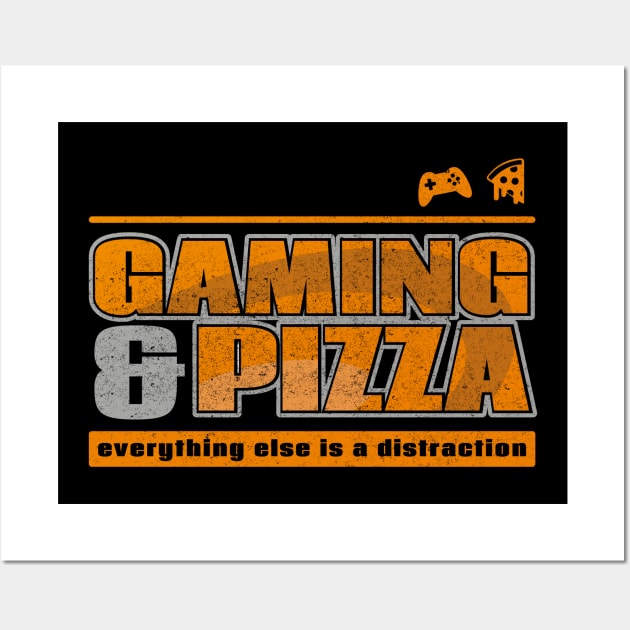 Gaming & Pizza Wall Art by BOEC Gear